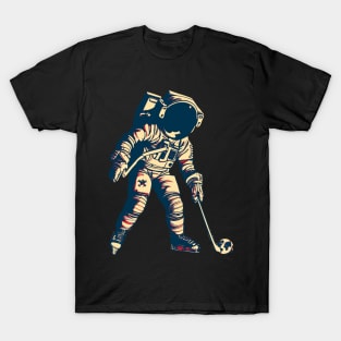 Astronaut Playing Ice Hockey T-Shirt